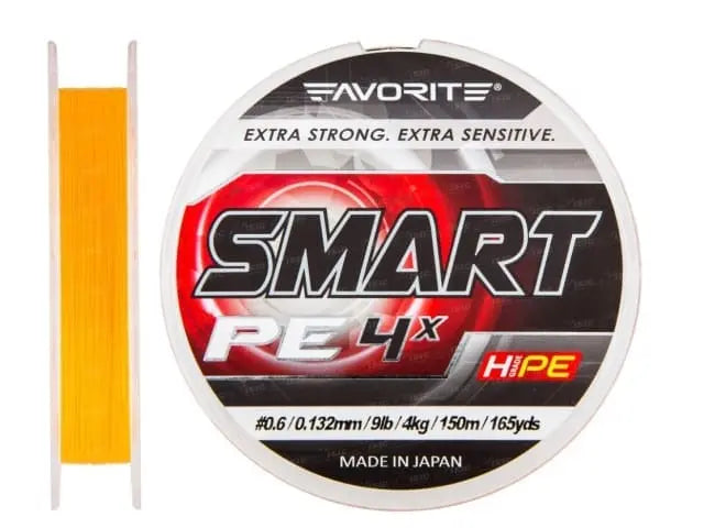 Fir textil Favorite Smart PE 4X Fluo Orange 150m # 2.0 / 0.242mm / 25lb