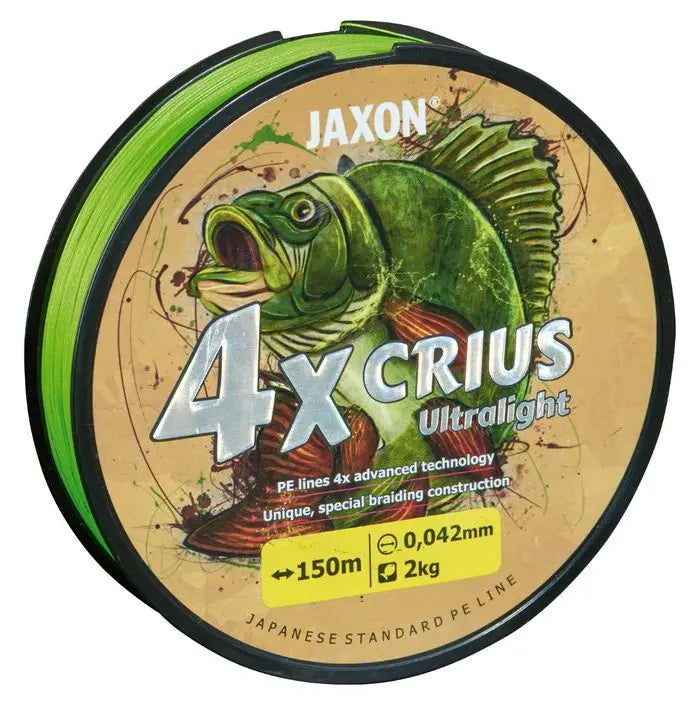 Fir Textil Jaxon Crius Pe 4x Ultralight Flash Green 150m 0.082mm 5kg