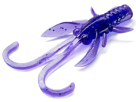 FishUp Baffi Fly 3.8cm #060 Dark Violet Peacock & Silver