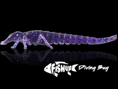 FishUp Diving Bug 5cm #019 Motor Oil Red 5cm #019 Motor Oil Red