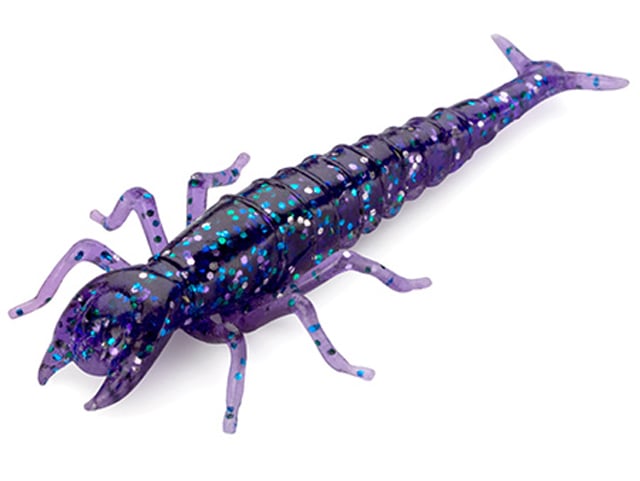 FishUp Diving Bug 5cm #060 Dark Violet Peacock & Silver