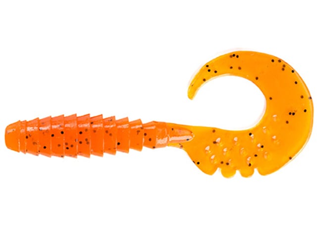 FishUp Fancy Grub 6.3cm #049 Orange Pumpkin Black