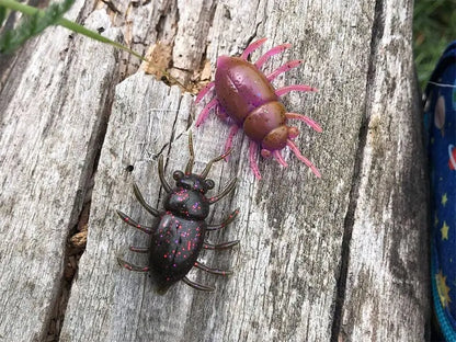 FishUp Maybug 3.3cm #043 Watermelon Brown and Black 3.3cm #043