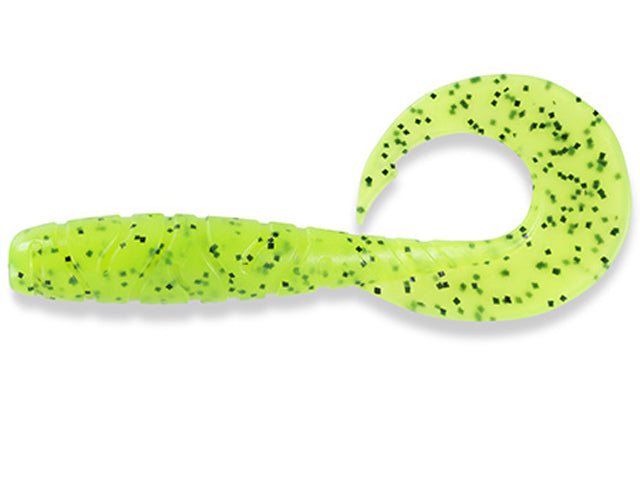 FishUp Mighty Grub 8.9cm #055 Chartreuse Black
