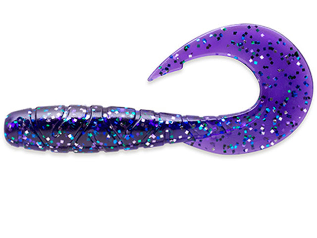 FishUp Mighty Grub 8.9cm #060 Dark Violet Peacock & Silver