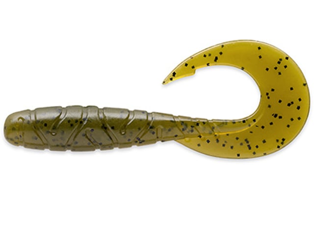 FishUp Mighty Grub 8.9cm #074 Green Pumpkin Seed