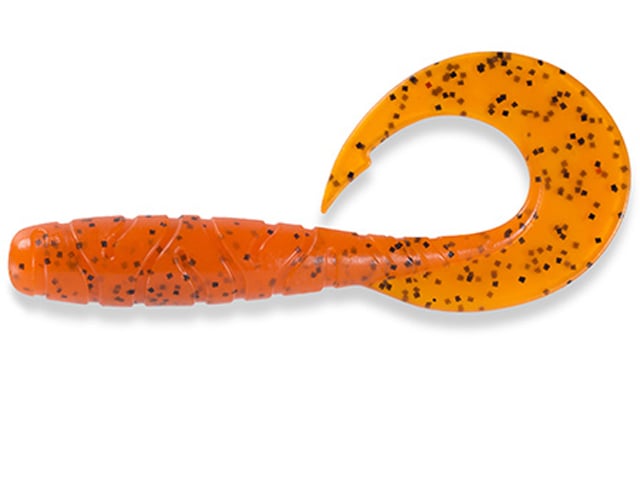FishUp Mighty Grub 11.4cm #049 Orange Pumpkin Black