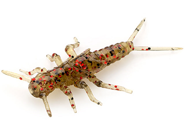 FishUp Stonefly 2.1cm #045 Green Pumpkin Red & Black