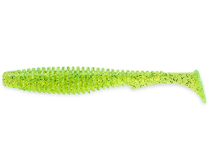 Naluca Soft Fishup U-shad 10.1cm #026 Flo Chartreuse Green 10.1cm #026 Flo Chartreuse Green
