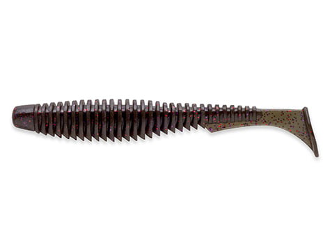 FishUp U-Shad 6.3cm #050 Green Pumpkin Brown Red and Purple