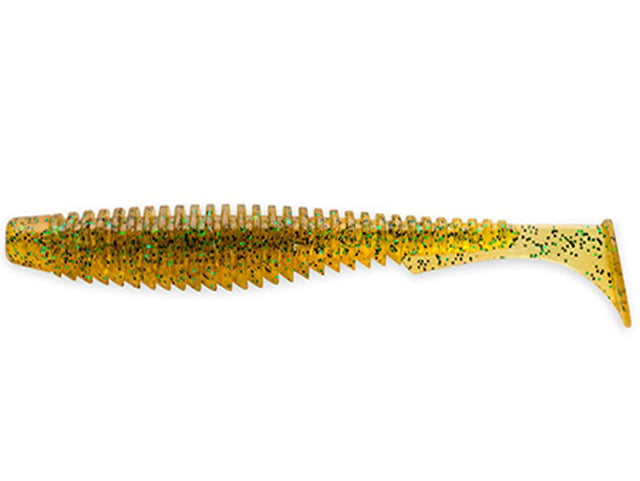 FishUp U-Shad 9cm #036 Caramel Green & Black