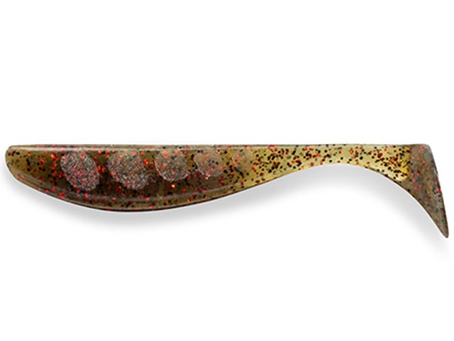 FishUp Wizzle Shad 12.5cm #045 Green Pumpkin Red & Black