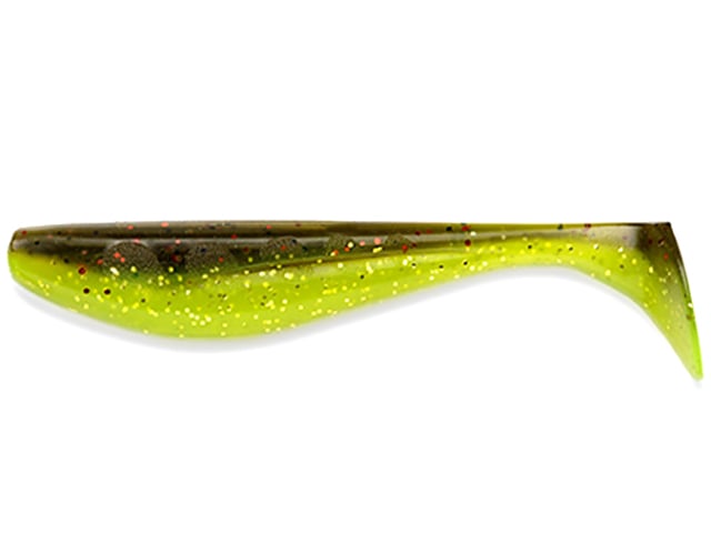 FishUp Wizzle Shad 12.5cm #203 Green Pumpkin Flo Chartreuse