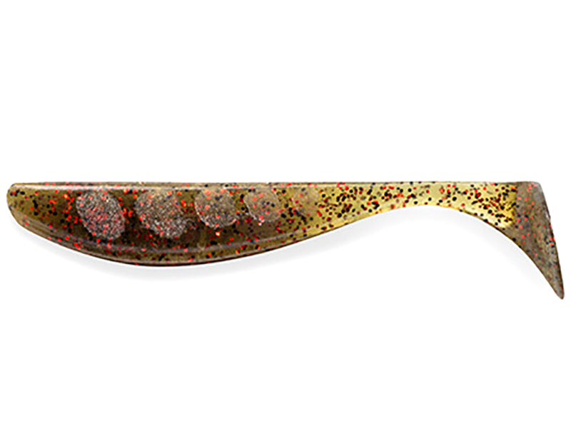 FishUp Wizzle Shad 3.5cm #045 Green Pumpkin Red and Black
