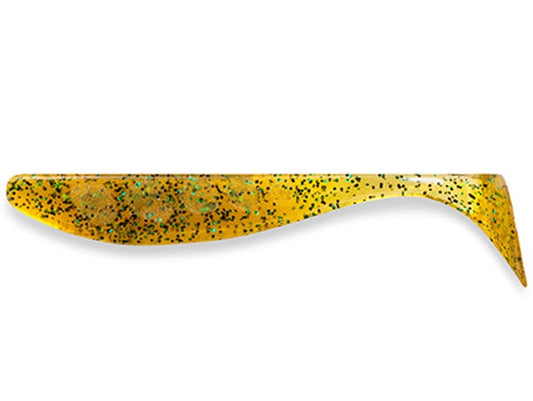 Naluca Soft Fishup Wizzle Shad 5cm #036 Caramel Green And Black 5cm #036 Caramel Green and Black