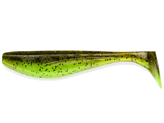 FishUp Wizzle Shad 7.6cm #204 Green Pumpkin Chartreuse