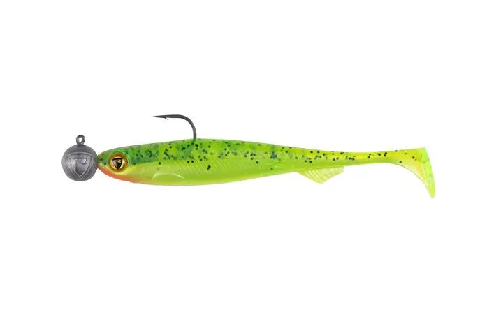 Fox Rage Bulk Loaded Slick Shad 13cm UV Lemon Tiger 4/0 15g 30pcs