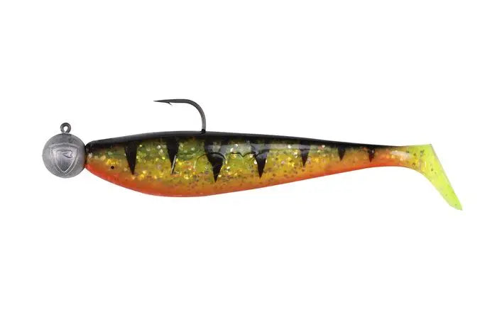 Fox Rage Bulk Loaded Zander Pro Shad 10cm UV Perch 4/0 10g 35pcs