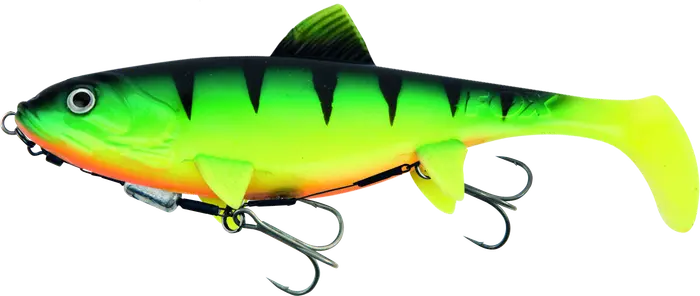 Fox Rage Replicant 23cm 9in Shallow 125g UV Firetiger 150g.