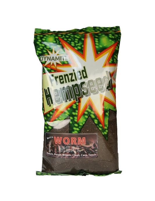 Nada Dynamite Baits Frenzied Hemp Dark - Worm Groundbait 1kg