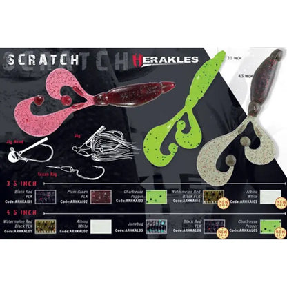 Grub Herakles Scratch Jr 3.5 8.9cm Black/red Flk