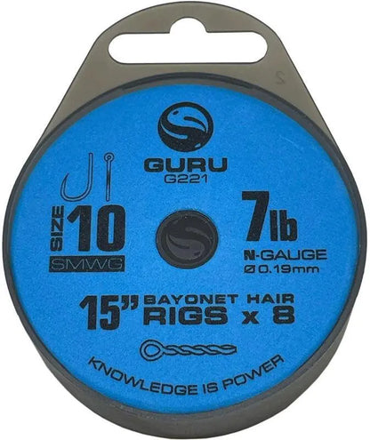 Carlige Guru Mont. Bayonets Carlig Nr.12 022mm/38cm 8buc/Pl
