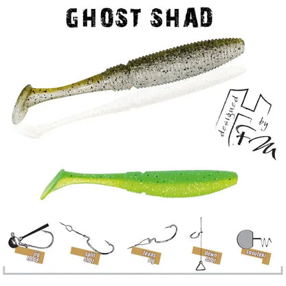 Herakles Ghost Shad 13cm Lemon Shad