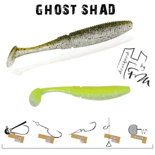 Herakles Ghost Shad 5cm Chartreuse Impact