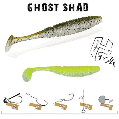 Herakles Ghost Shad 7.5cm Cartreuse Impact