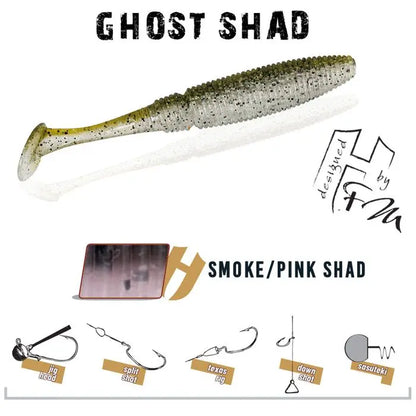 Herakles Ghost Shad 7.5cm Smoke Pink