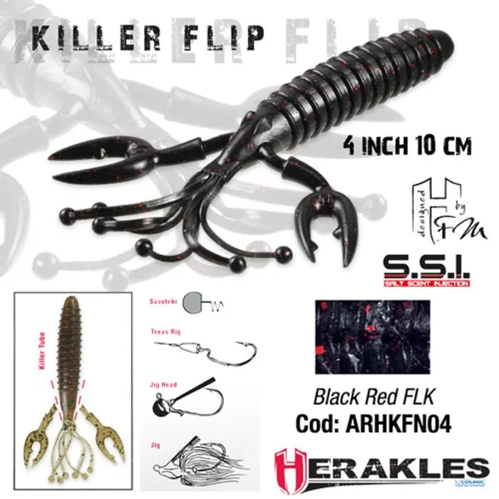 Herakles Killer Flip 4 10cm Black Red Flk