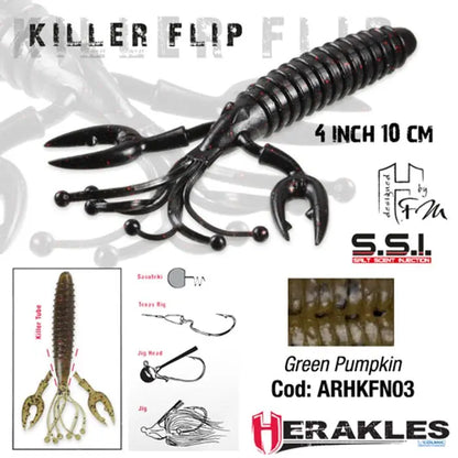 Herakles Killer Flip 4 10cm Green Pumpkin