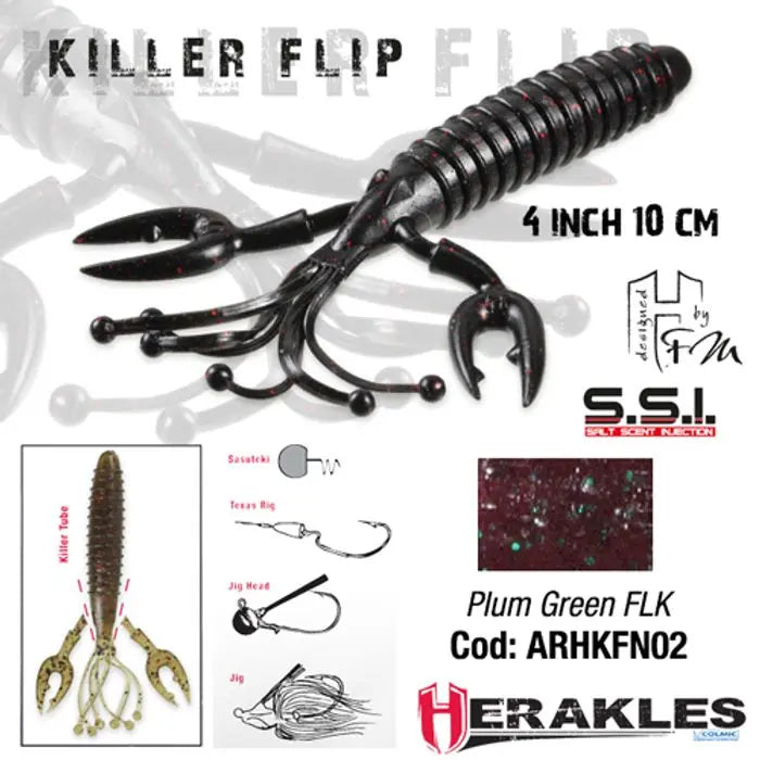 Herakles Killer Flip 4 10cm Plum Green Flk