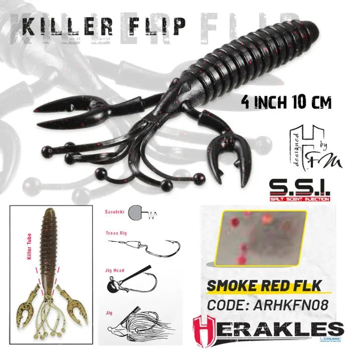 Herakles Killer Flip 4 10cm Smoke Red Flk