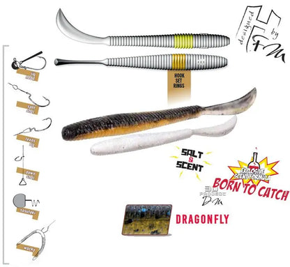 Herakles Leftail Worm 3.4 8.6cm Dragonfly