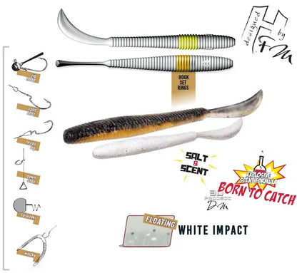 Herakles Leftail Worm 4.8 12cm White