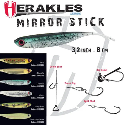 Herakles Mirror Stick Shad 3.2 8.1cm Crognolo