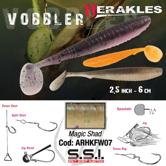 Herakles Shad Vobbler 2.4 6cm Magic Shad
