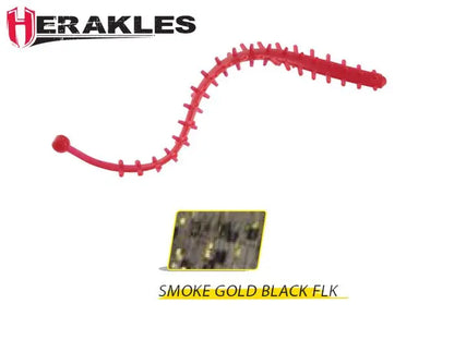 Herakles Tremors Worm 6.8cm Smoked Gold/black Flake