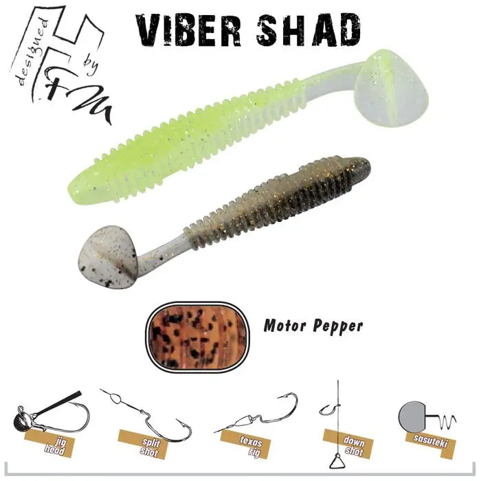 Herakles Viber Shad 3.8 9.7cm Motor Pepper