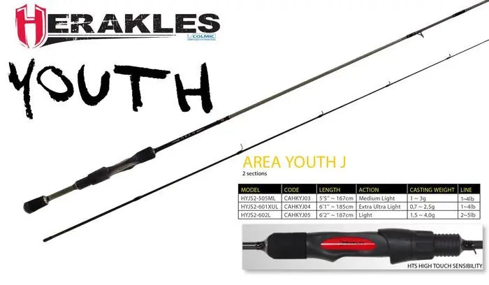 Herakles Youth Trout Area J Hyjs2-602l 6 2 187cm 1.5-4gr Light