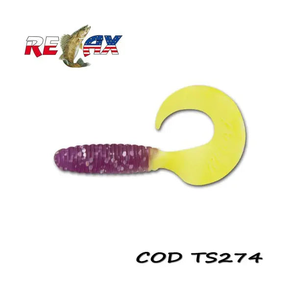Naluca Soft Relax Twister 9cm Standard Relax (4buc/Plic) : Culoare - Ts274