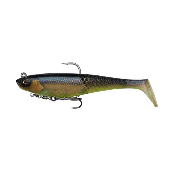 Nălucă soft Berkley Powerbait® Cullshad Deep 15 Cm 50 G Sinking Ayu Green