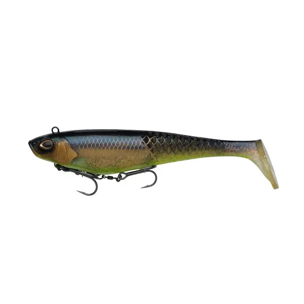 Nălucă soft Berkley Powerbait® Cullshad Deep 20 Cm 110 G Sinking Ayu Green