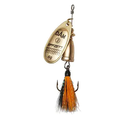 Lingurita Rotativa Dam Executor Dressed Spinner 3 6g S Gold