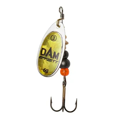 Lingurita Rotativa Dam Fluo Spinner 4 10g Sinking Gold Prisma