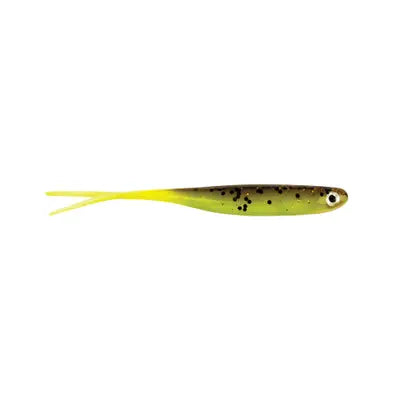 Naluci Soft Berkley Sneakminnow Brown/Chartreuse 4.3in