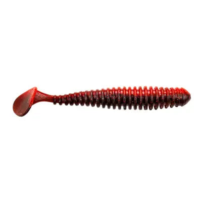 Naluci Soft Berkley Power Swimmer Soft Dark Red 2.8in
