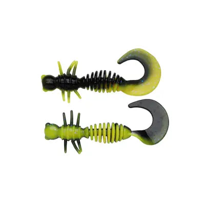 Naluci Soft Berkley Pwrbt Pwr Curly 55mm Black/Snsne Ylw