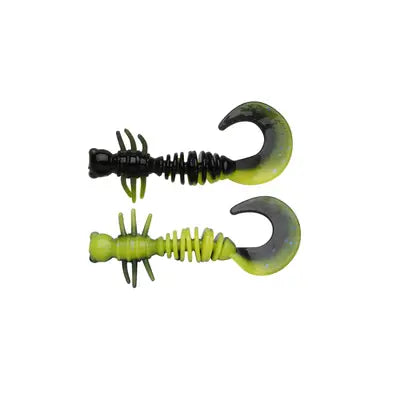 Naluci Soft Berkley Pwrbt Pwr Curly 40mm Black/Snsne Ylw
